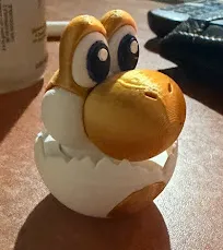 Figura 3D impresa: Baby Yoshi en Cascarón